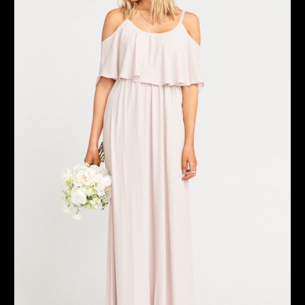 Caitlin Ruffle Maxi Bridesmaid Dress